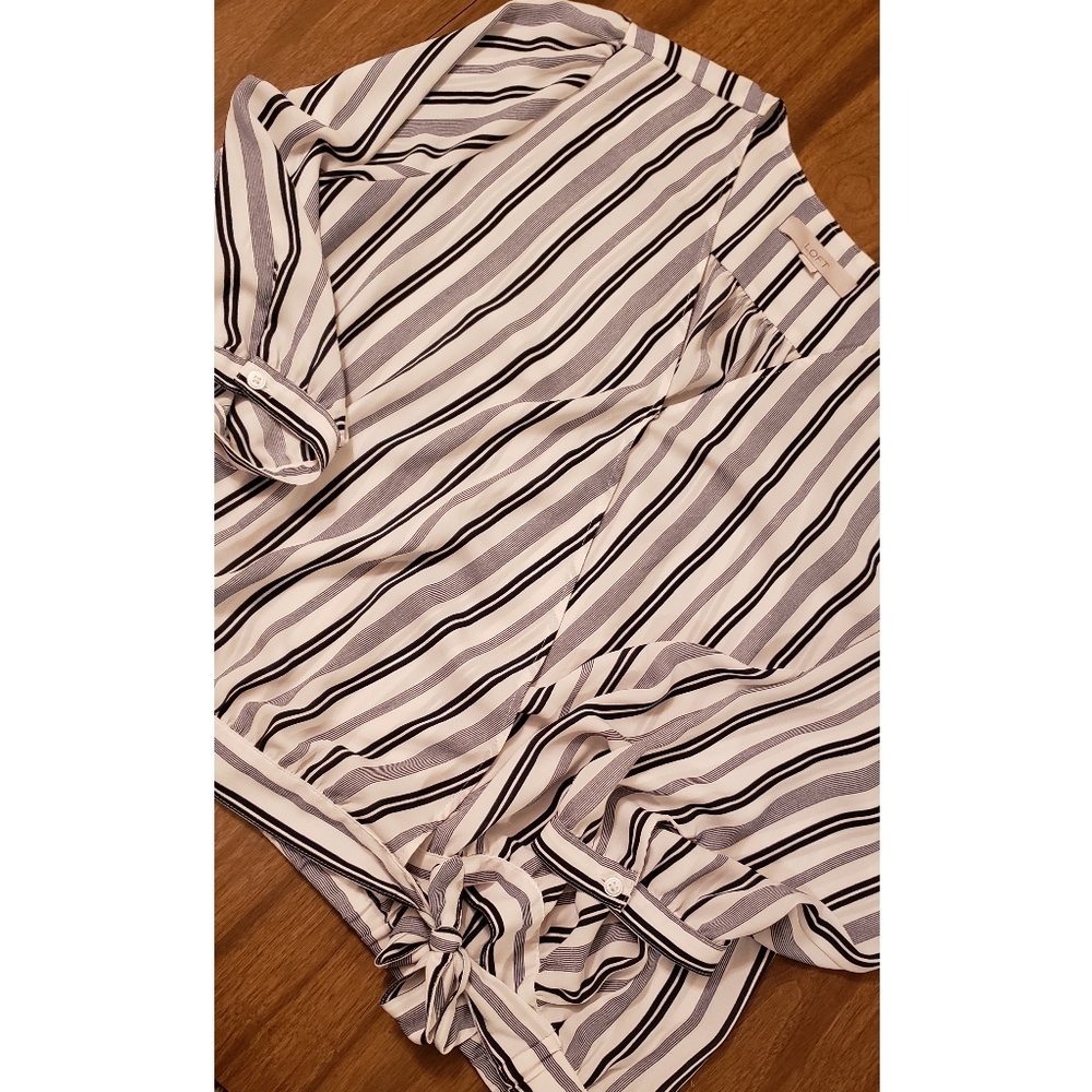 LOFT Striped Blouse